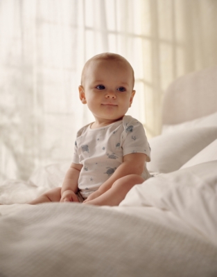 Organic Cotton Under The Sea Shortie (0–9mths)