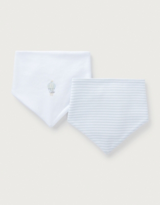 Organic Cotton Up In The Air Bibs – Set of 2