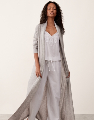 Organic Cotton Voile Embroidered Scalloped Pyjama Set