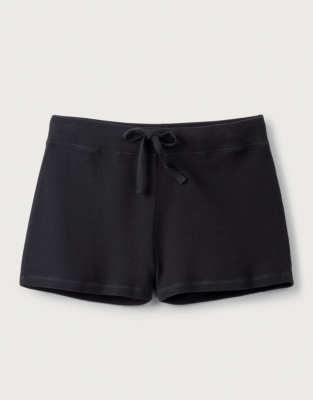 Organic-Cotton Waffle Shorts