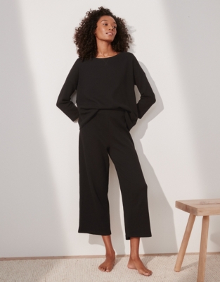 Organic-Cotton Waffle Trousers | Clothing Sale | The White Company UK