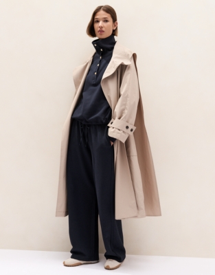 Organic Cotton Wide Leg Trousers