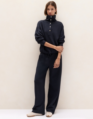 Organic Cotton Wide Leg Trousers