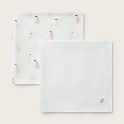 Organic Cotton Winter Pear Muslins – Set of 2