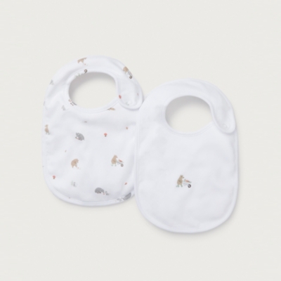 Organic Cotton Woodland Bibs – Set of 2