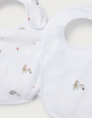 Organic Cotton Woodland Bibs – Set of 2