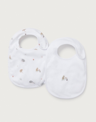 Organic Cotton Woodland Bibs – Set of 2