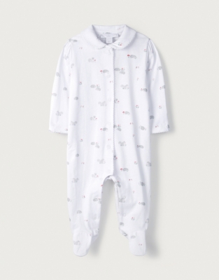 white company baby snowsuit