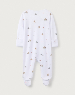 Organic Cotton Woodland Wrap Sleepsuit (0–24mths)