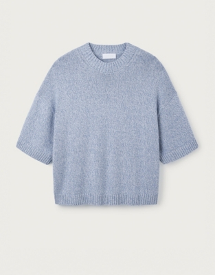 Organic Cotton Wool Mouliné Knitted Tee