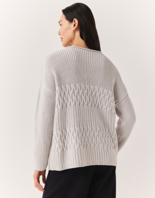 Organic Cotton Wool Multi Stitch Sweater
