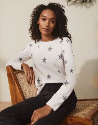 White company hot sale star jumper