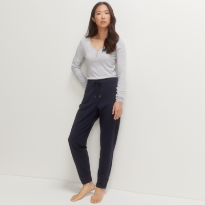 Organic Cotton Zip Detail Slim Jersey Joggers