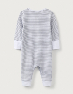 Organic-Cotton Zip Sleepsuit with Moon Embroidery | Baby & Children ...
