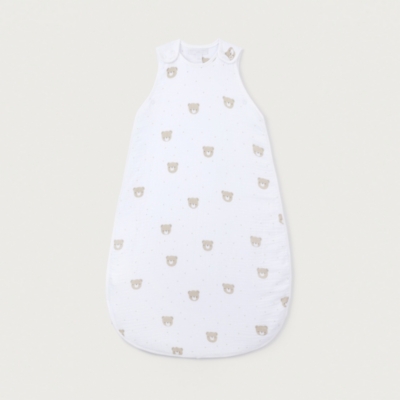 Organic Crinkle Cotton Bear Sleeping Bag – 0.5 Tog