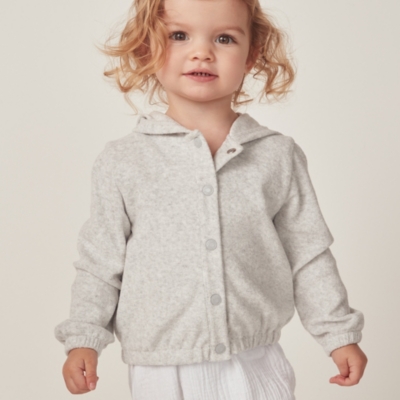 Organic Crinkle Cotton Bubble & Jacket Set (0–24mths)