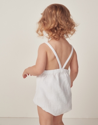 Organic Crinkle Cotton Bubble & Jacket Set (0–24mths)