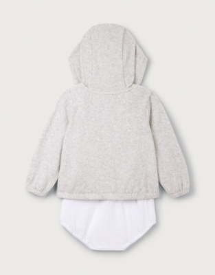 Organic Crinkle Cotton Bubble & Jacket Set (0–24mths)