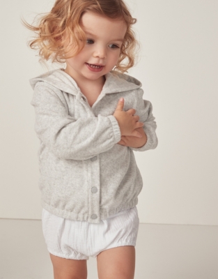 Organic Crinkle Cotton Bubble & Jacket Set (0–24mths)