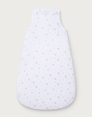 Organic Double Cotton Blend Minnie Floral Print Sleeping Bag — 2.5 Tog