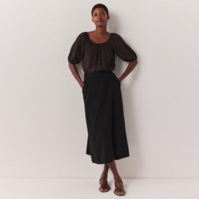 Organic Double Cotton Column Skirt