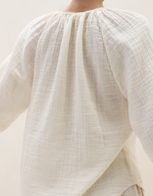 Organic Double Cotton Gauze Boho Shortie Pyjama Set