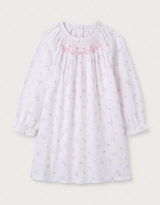 Organic Double Cotton Harper Hand Smocked Dress (0–18mth)