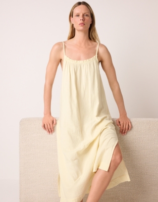 Organic Double Cotton Midi Nightgown