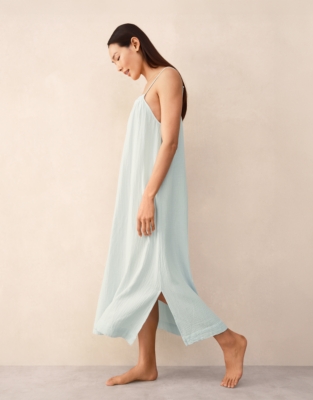 Organic Double Cotton Midi Nightie