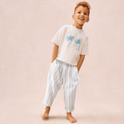 Organic Double Cotton Relaxed Fit Siesta Time Pyjamas (2–12yrs)