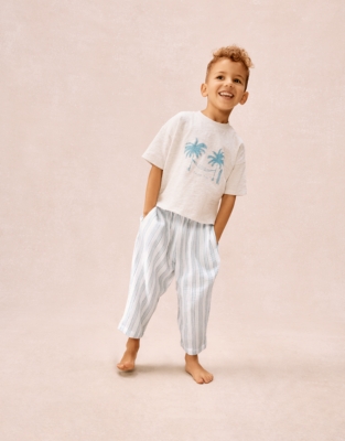 Organic Double Cotton Relaxed Fit Siesta Time Pyjamas (2–12yrs)