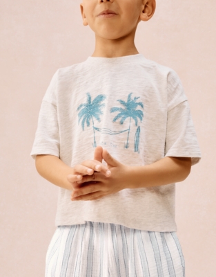 Organic Double Cotton Relaxed Fit Siesta Time Pyjamas (2–12yrs)