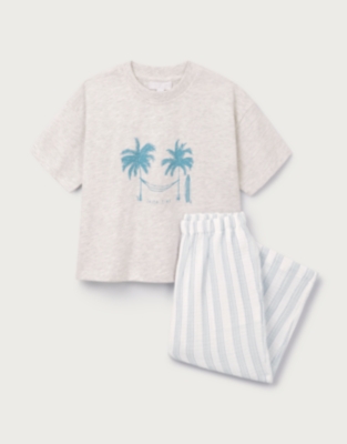 Organic Double Cotton Relaxed Fit Siesta Time Pyjamas (2–12yrs)