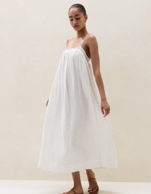 Organic Double Cotton Smocked Dress