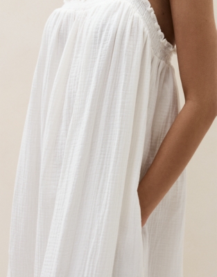 Organic Double Cotton Smocked Dress