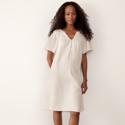 Organic Double Cotton Stripe Boho Nightie