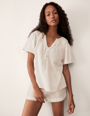 Organic Double Cotton Stripe Boho Pyjama Set