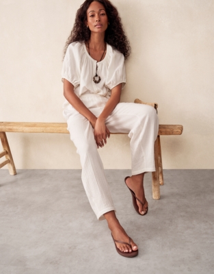 Organic Double Cotton Trousers