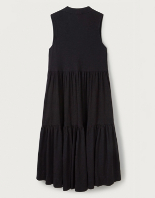 white company black dress