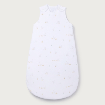 Organic Quilted Cotton Blend Walking Ducklings Sleeping Bag — 2.5 Tog