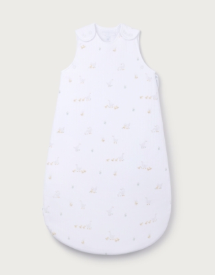 Organic Quilted Cotton Blend Walking Ducklings Sleeping Bag — 2.5 Tog