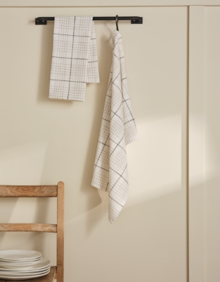 Orkney Check Tea Towels – Set of 2