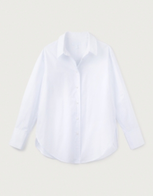 Oversized Cotton Poplin Shirt - White