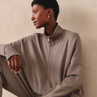 Oversized Jersey Jacket