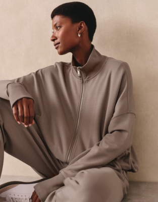 Oversized Jersey Jacket