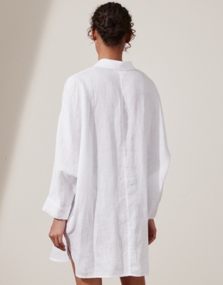 Oversized white shirt beach best sale cover up