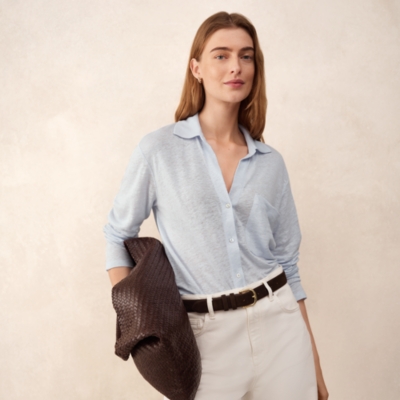 Oversized Linen Jersey Shirt 