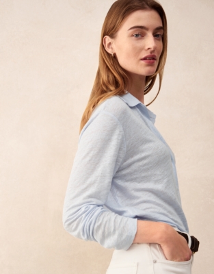 Oversized Linen Jersey Shirt 