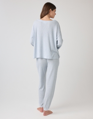 Oversized Waffle Jersey Lounge Pyjama Set