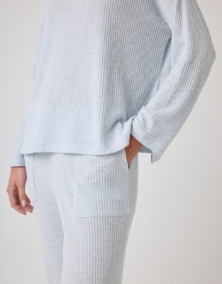 Oversized Waffle Jersey Lounge Pyjama Set